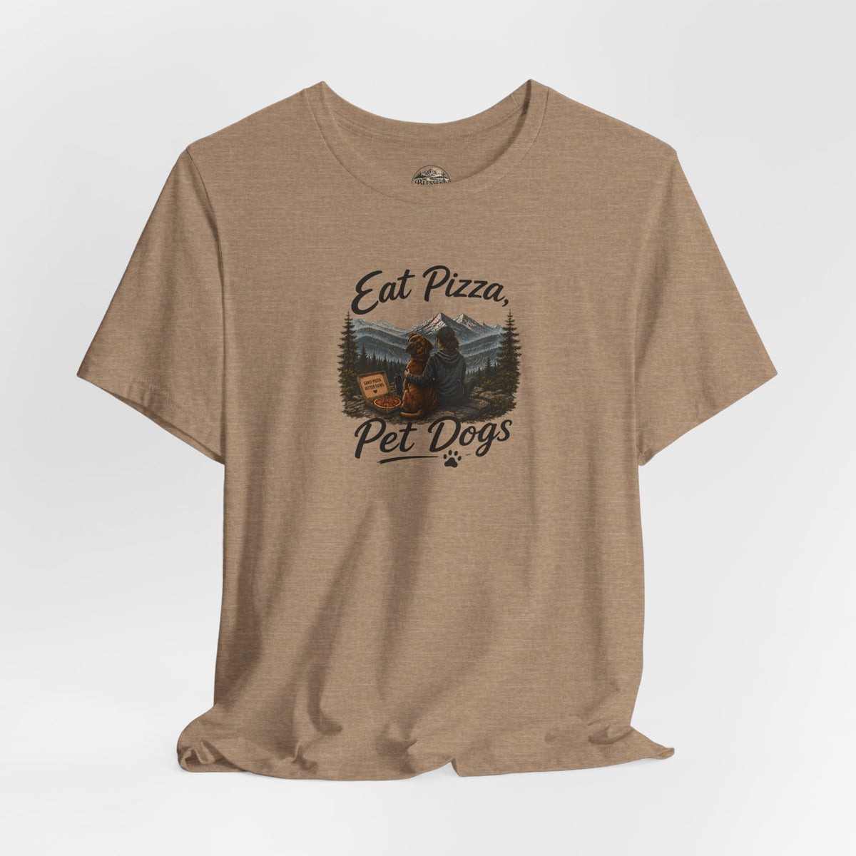 Eat Pizza Pet Dogs T-Shirt — Funny Dog Lover Tee