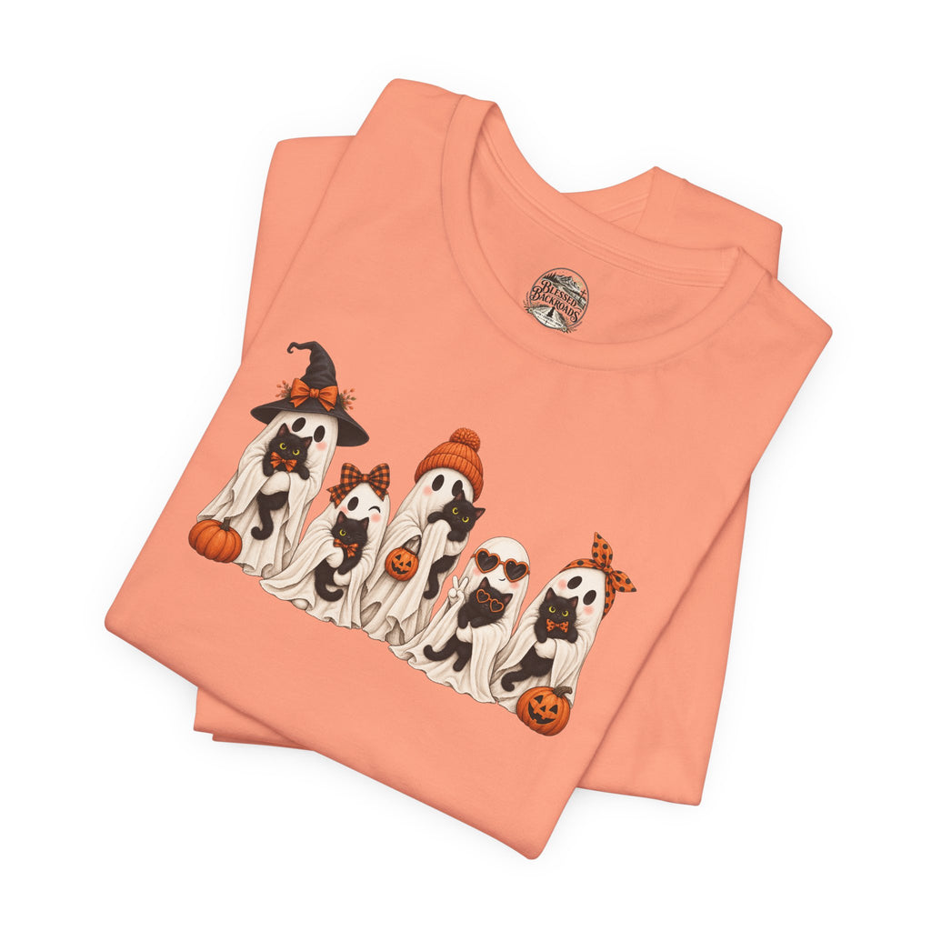 Halloween Ghost and Kittens T-Shirt