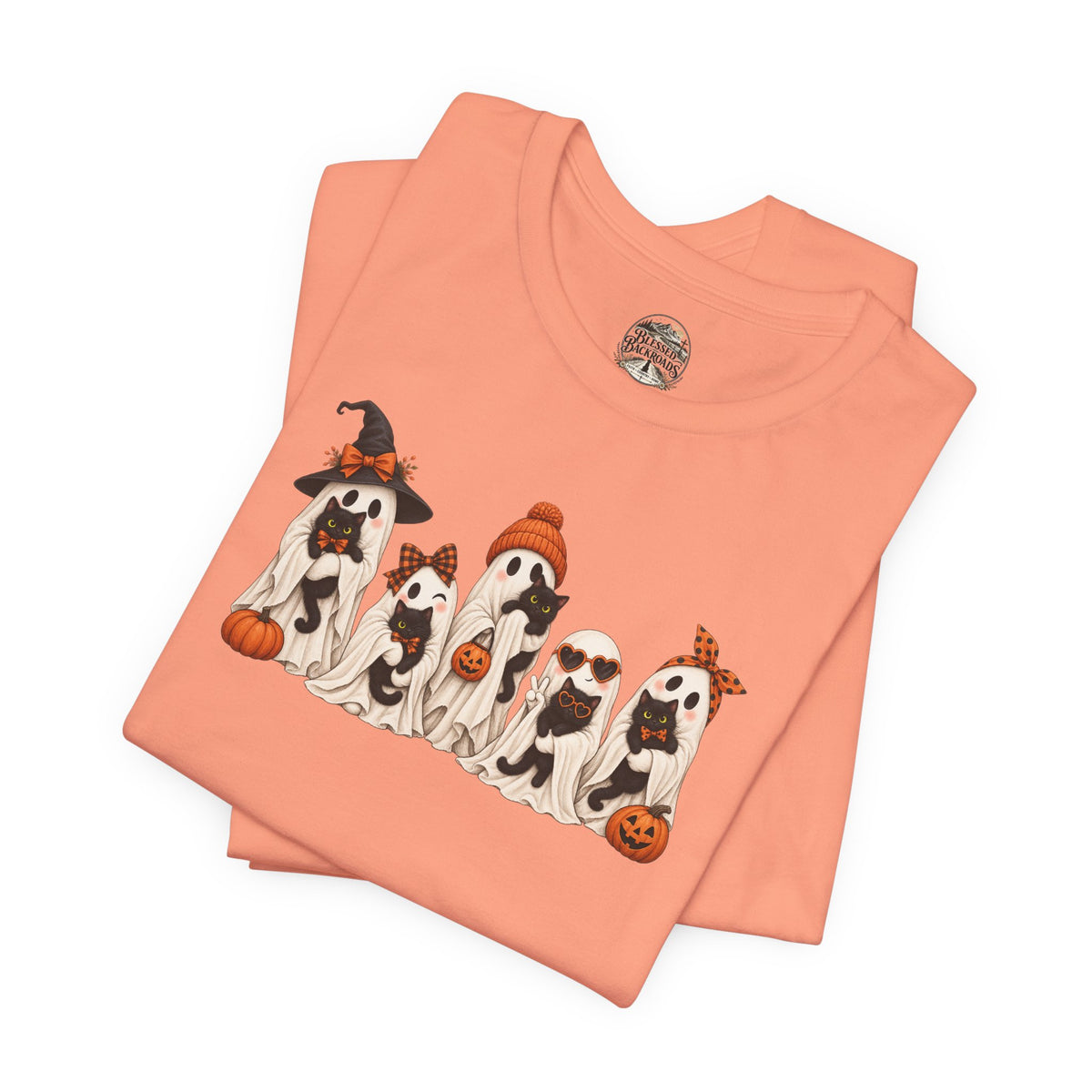 Halloween Ghost and Kittens T-Shirt