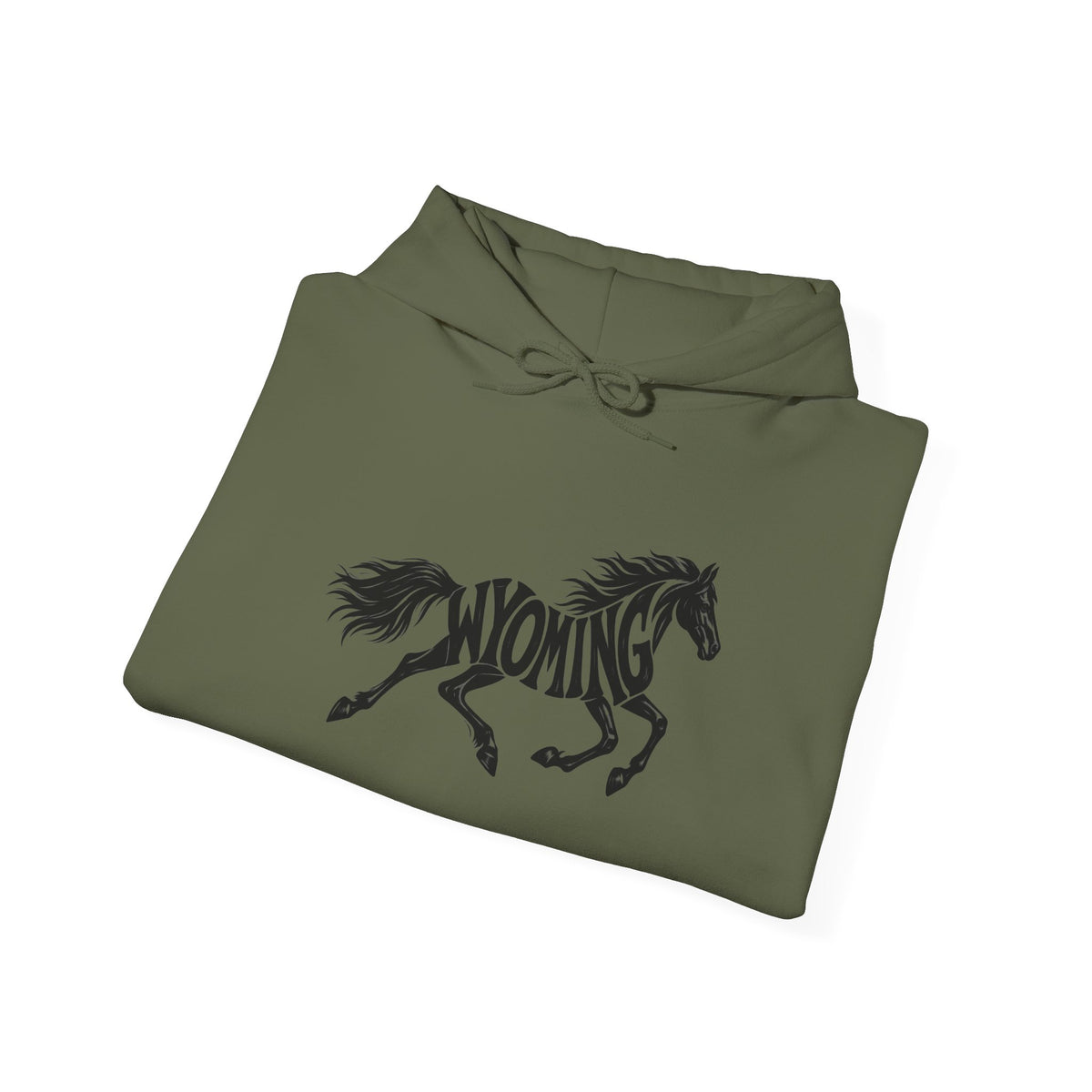Wyoming Running Horse Hoodie