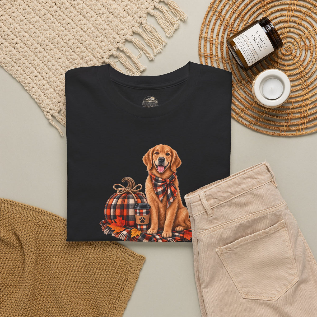 Golden Retriever Fall Tee