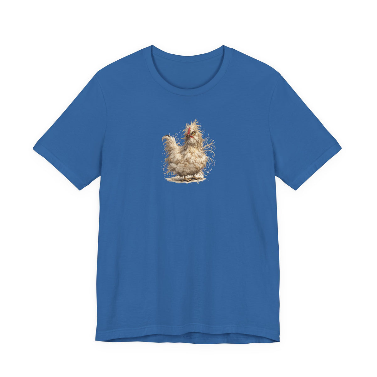 Chicken Illustration T‑Shirt — Fluffy Hen Art Tee for Farm & Animal Lovers