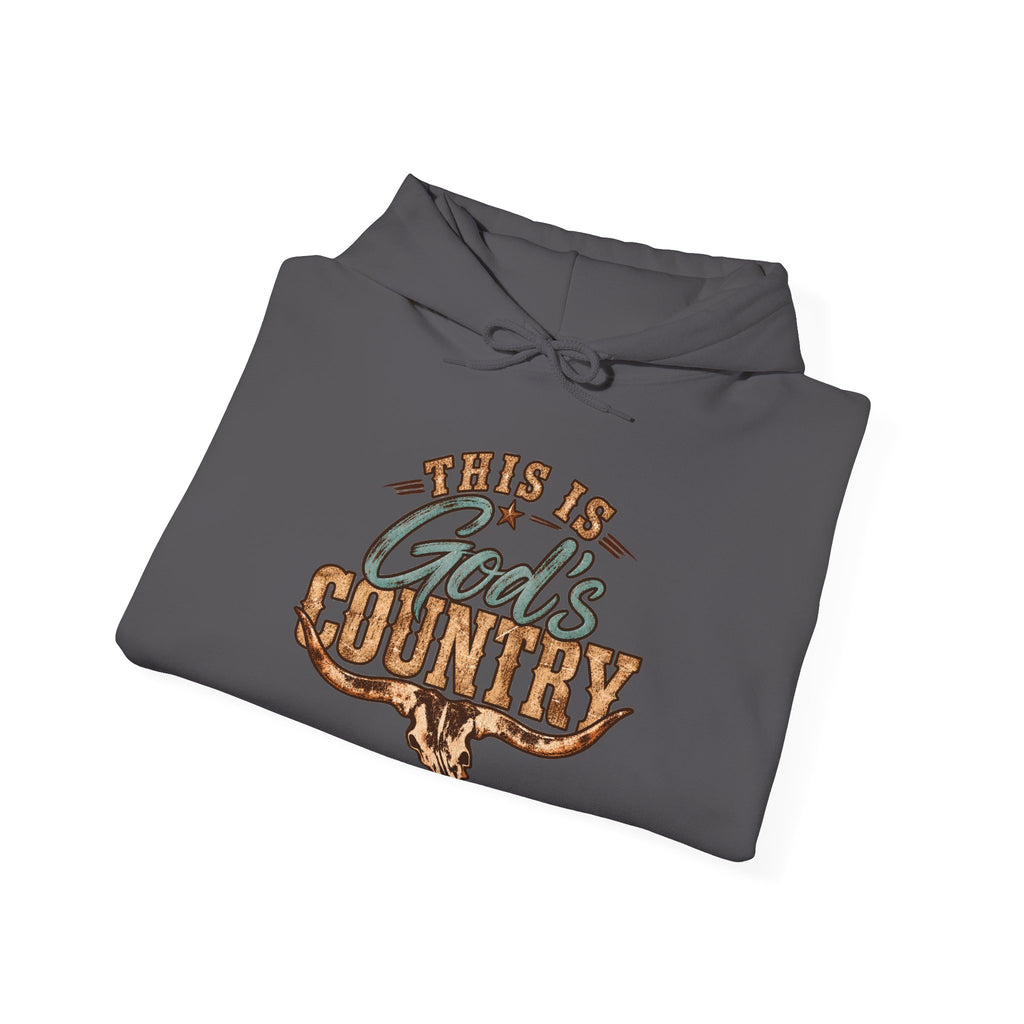 This Is God's Country Hoodie - Rustic Western Faith Pullover
