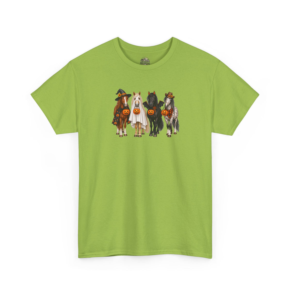 Halloween Horses Graphic Tee – Cute Trick-or-Treat Ponies Costume T-Shirt