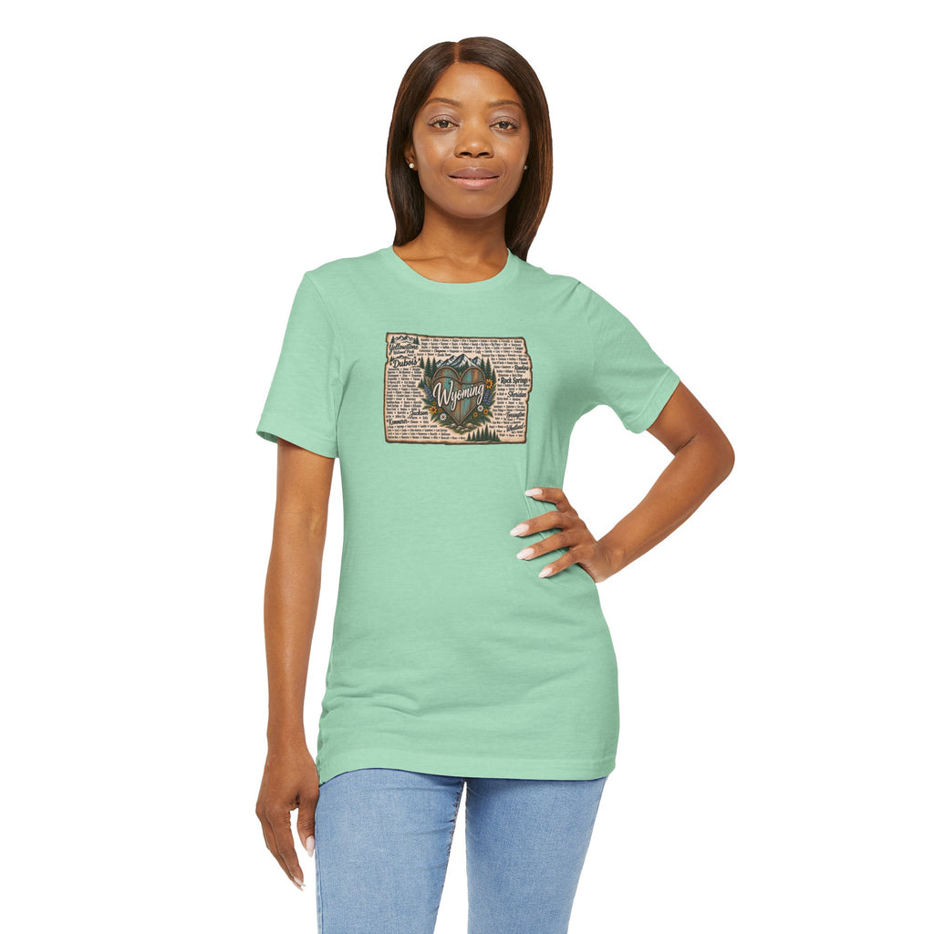 Wyoming State Outline Tee