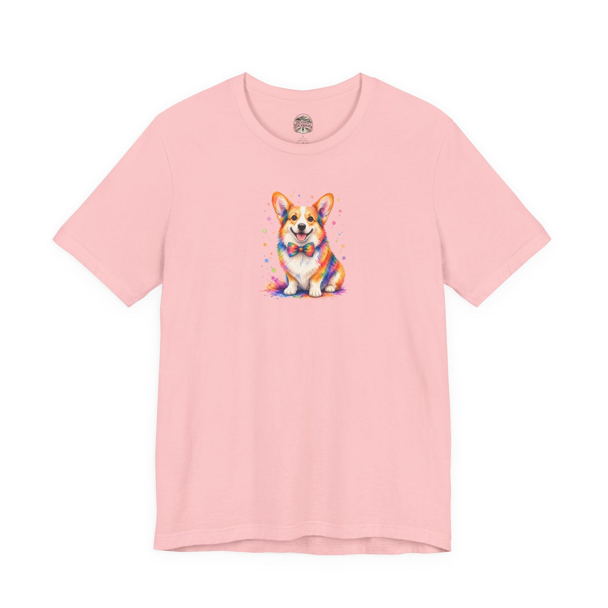 Corgi Watercolor Tee — Colorful Cute Corgi T‑Shirt