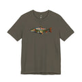 Trout Landscape Graphic Tee — Nature Fisherman T-Shirt