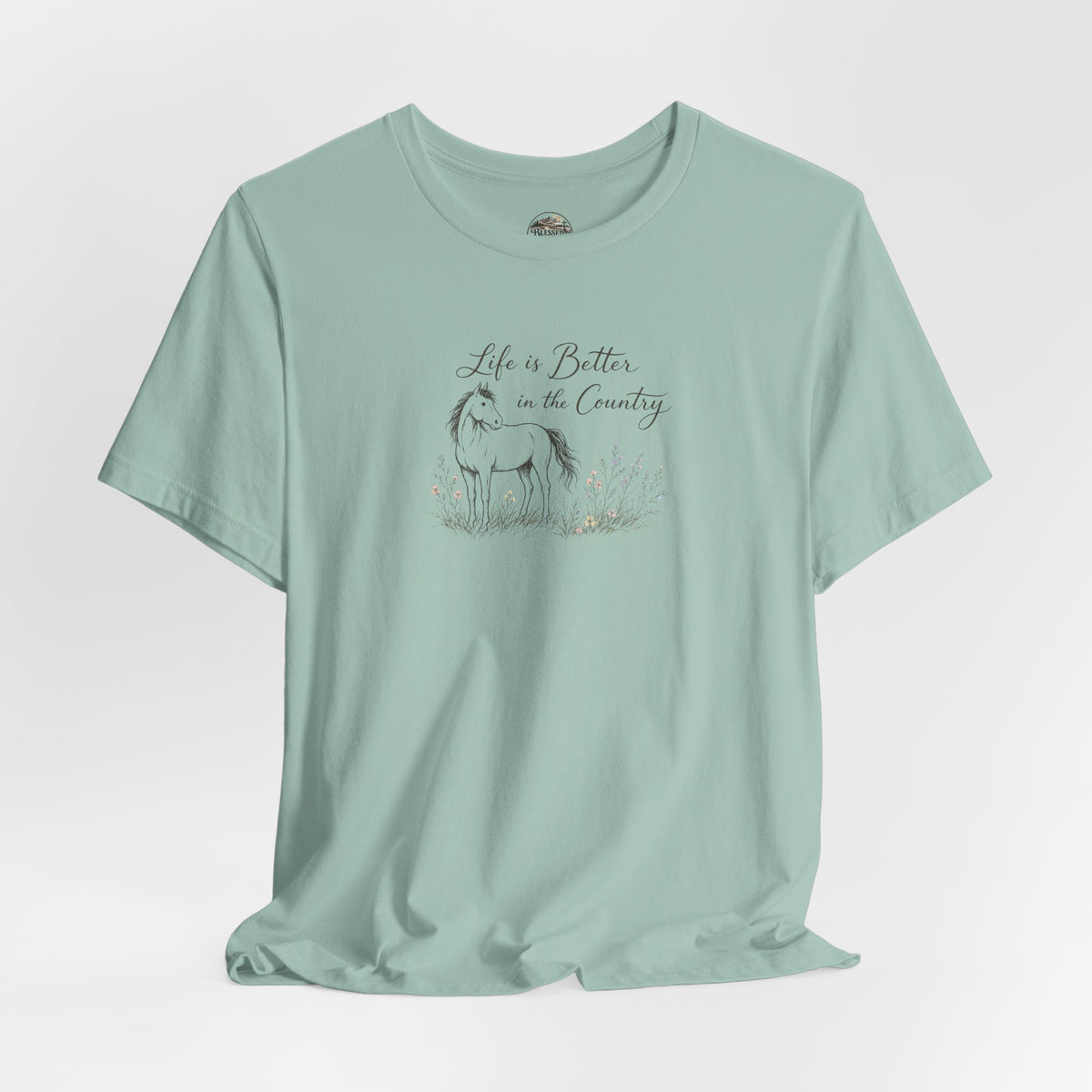 Country Life Horse Graphic Tee – "Life is Better in the Country"