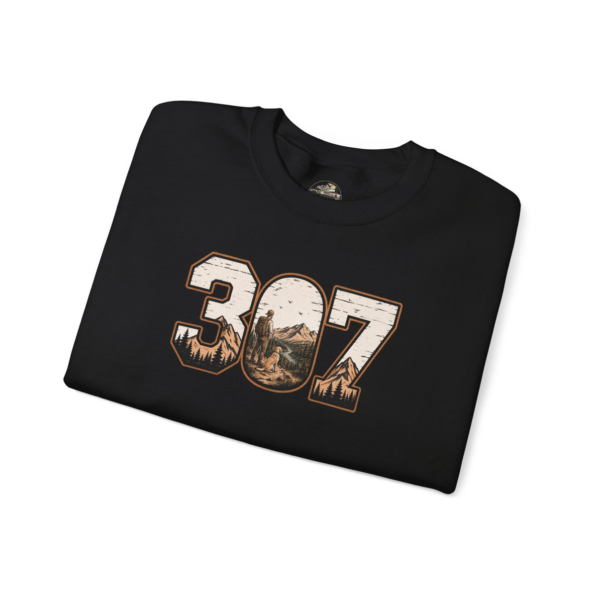 Crewneck Sweatshirt — 307 Mountain Landscape Graphic