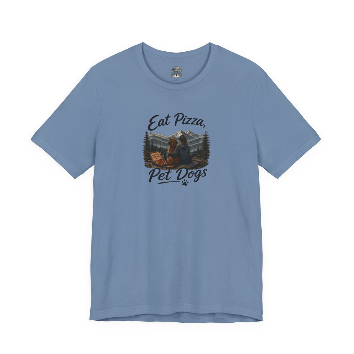 Eat Pizza Pet Dogs T-Shirt — Funny Dog Lover Tee
