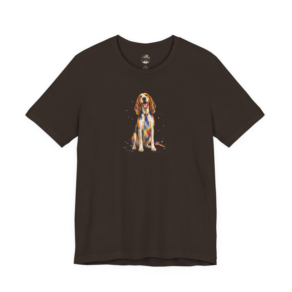 Hound Dog Watercolor T-Shirt – Colorful Dog Lover Tee