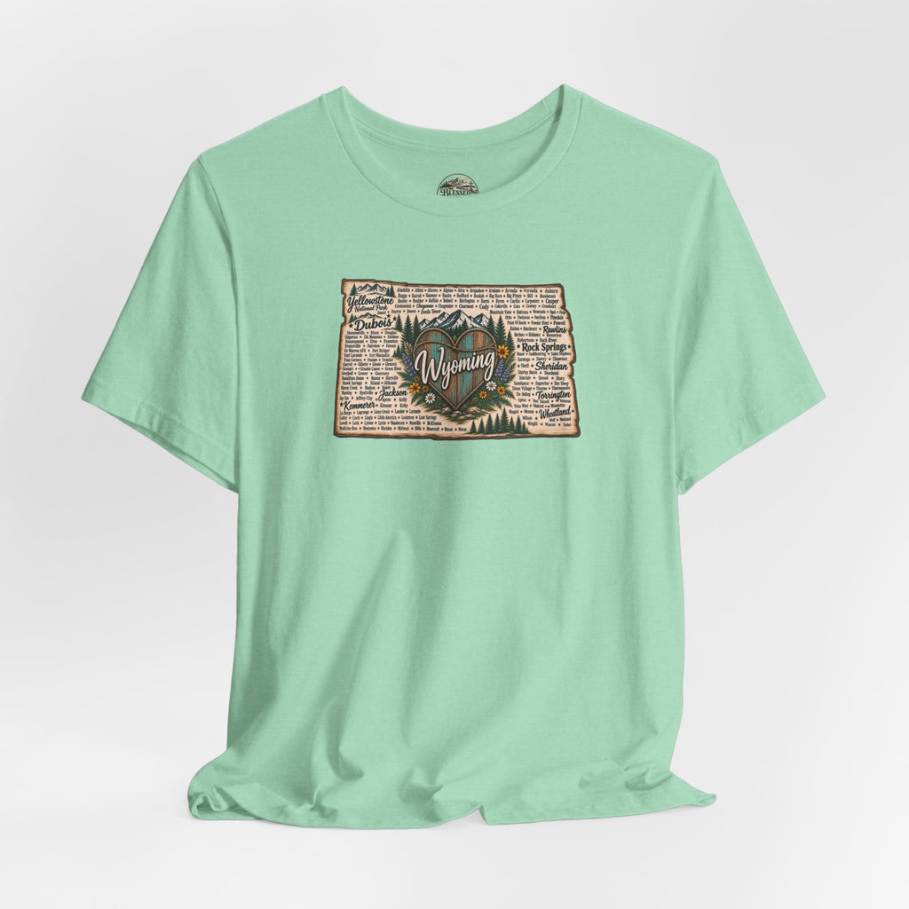 Wyoming State Outline Tee