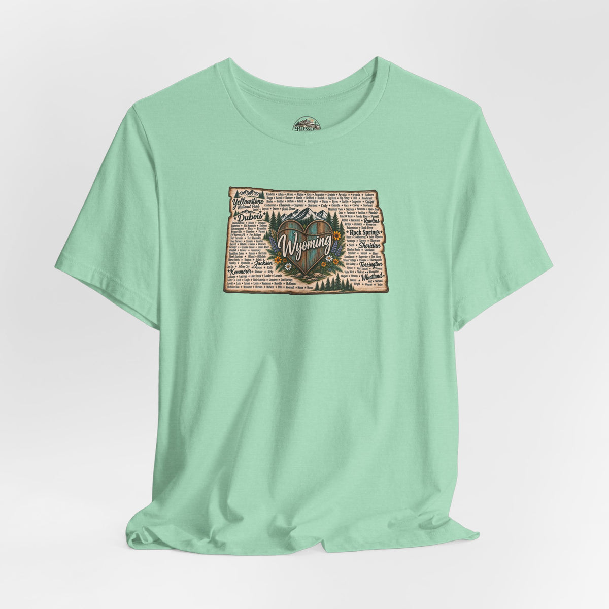 Wyoming State Outline Tee