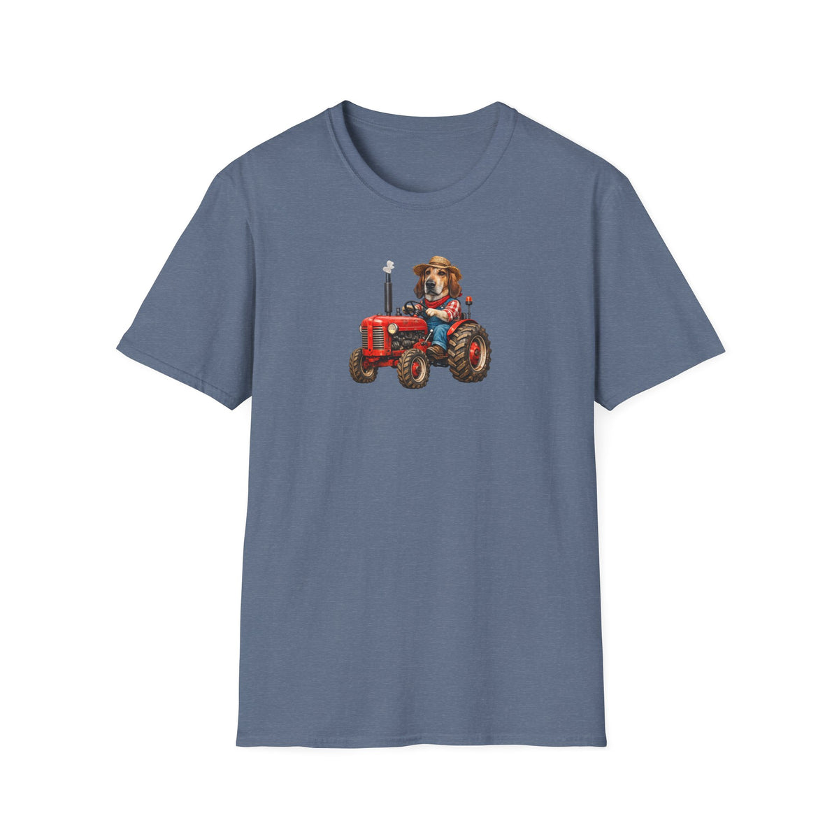 Dog on Tractor T‑Shirt — Cute Farmer Pup Graphic Tee