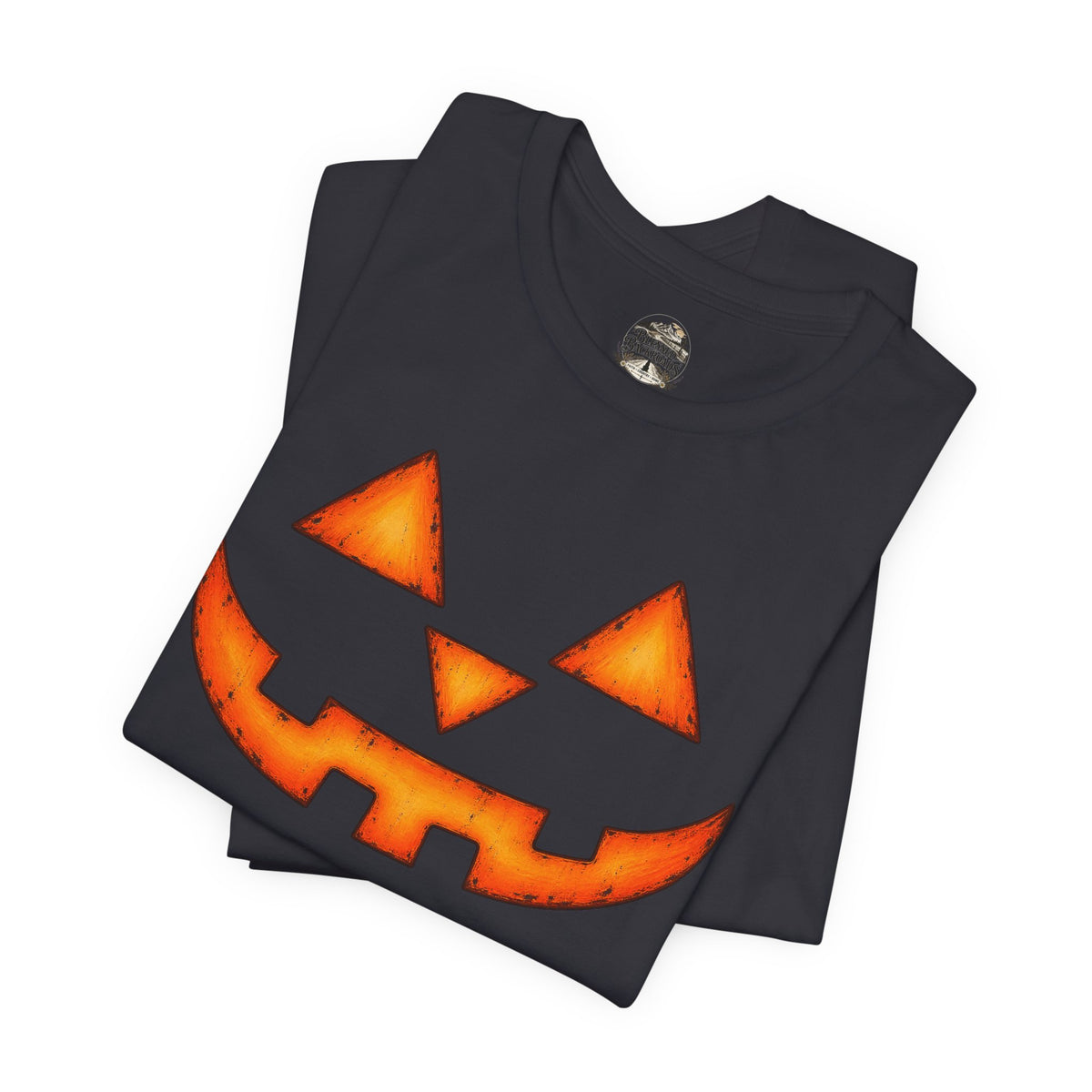 Pumpkin Jack-O'-Lantern Tee — Halloween Pumpkin Face T-Shirt
