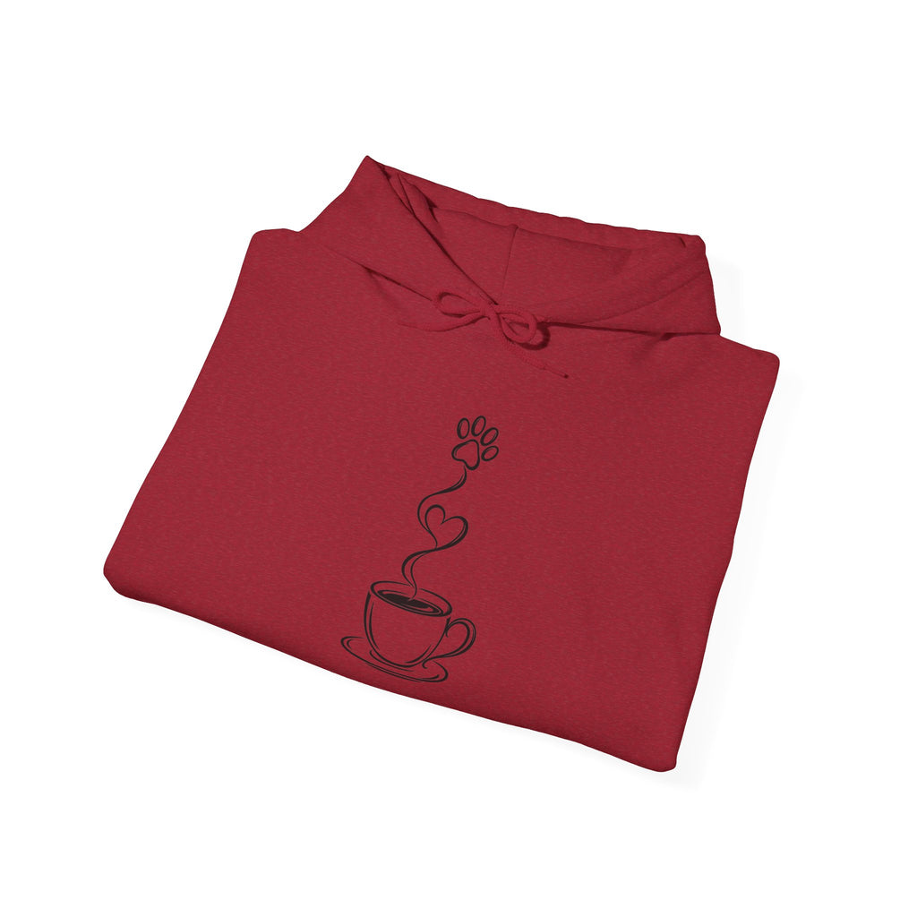 Coffee Cup Line Art Hoodie – Minimalist Caffeine Graphic Sweatshirt