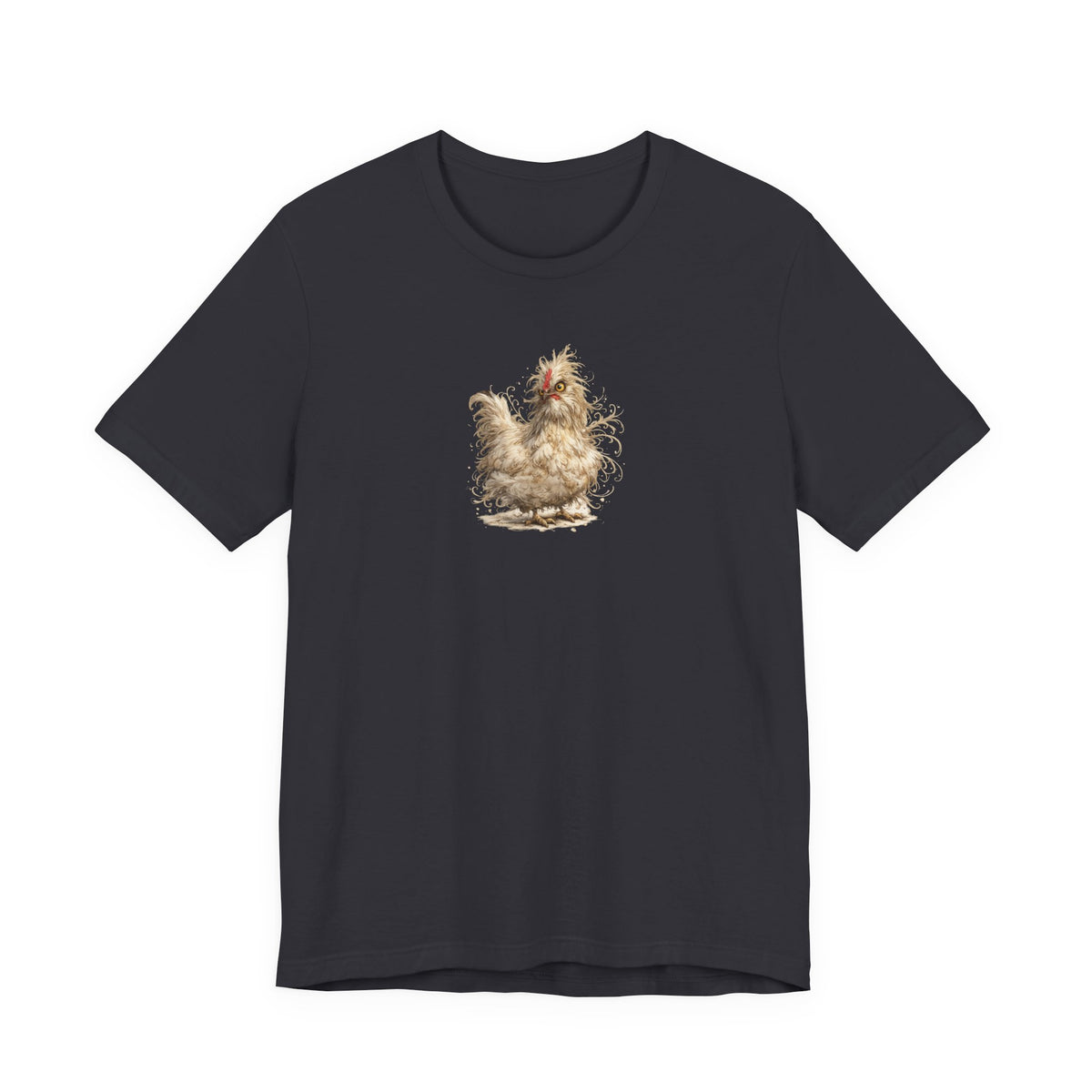 Chicken Illustration T‑Shirt — Fluffy Hen Art Tee for Farm & Animal Lovers