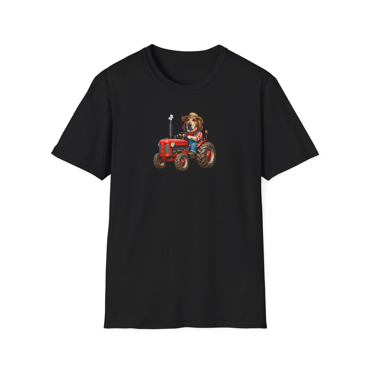 Dog on Tractor T‑Shirt — Cute Farmer Pup Graphic Tee