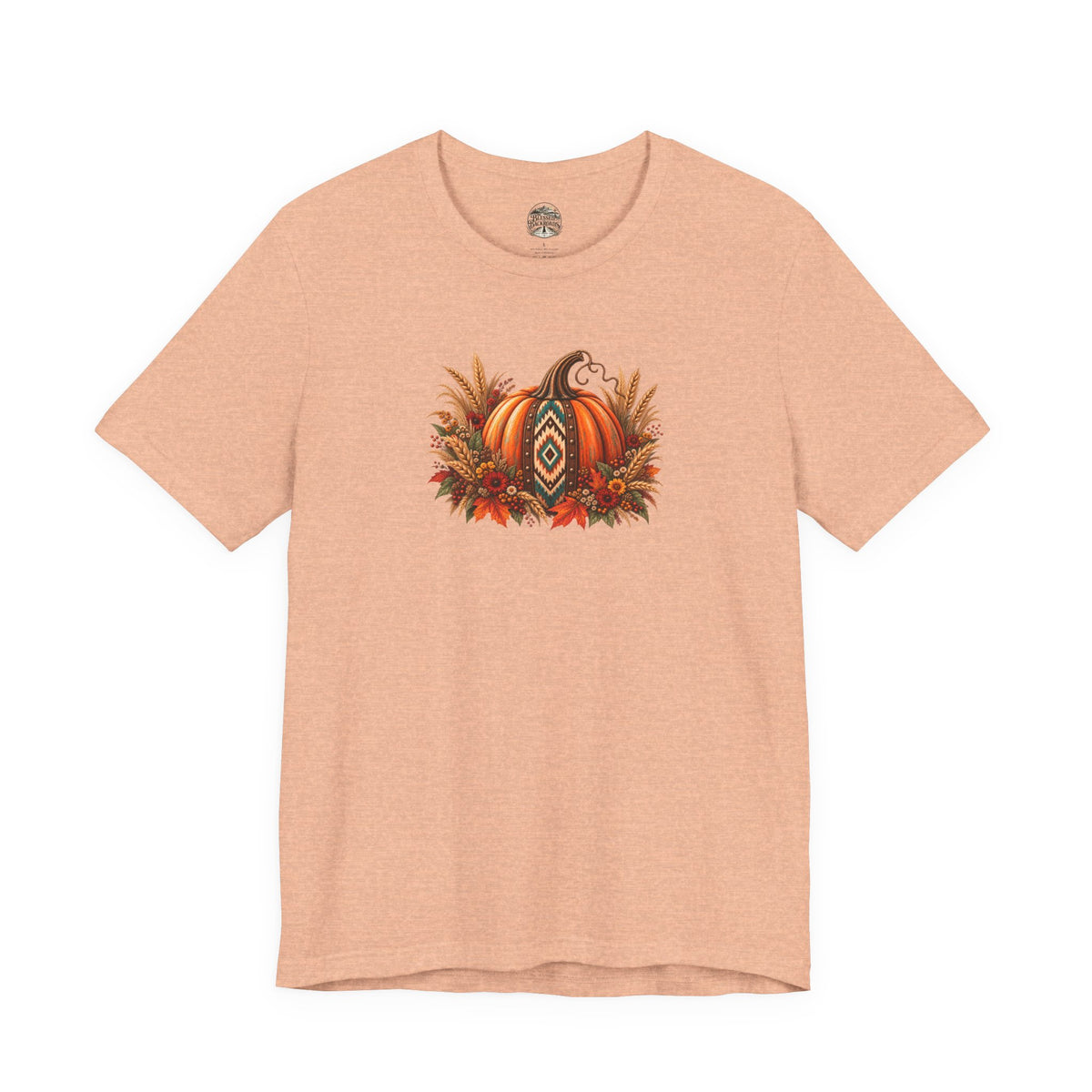 Fall Pumpkin & Sunflower Tee — Autumn Harvest Graphic T-Shirt
