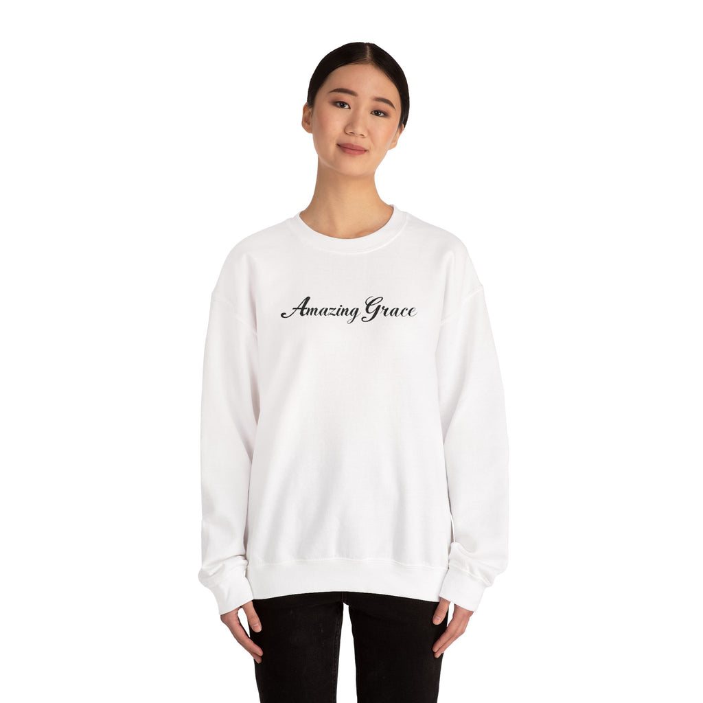 Amazing Grace Embroidered Crewneck Sweatshirt