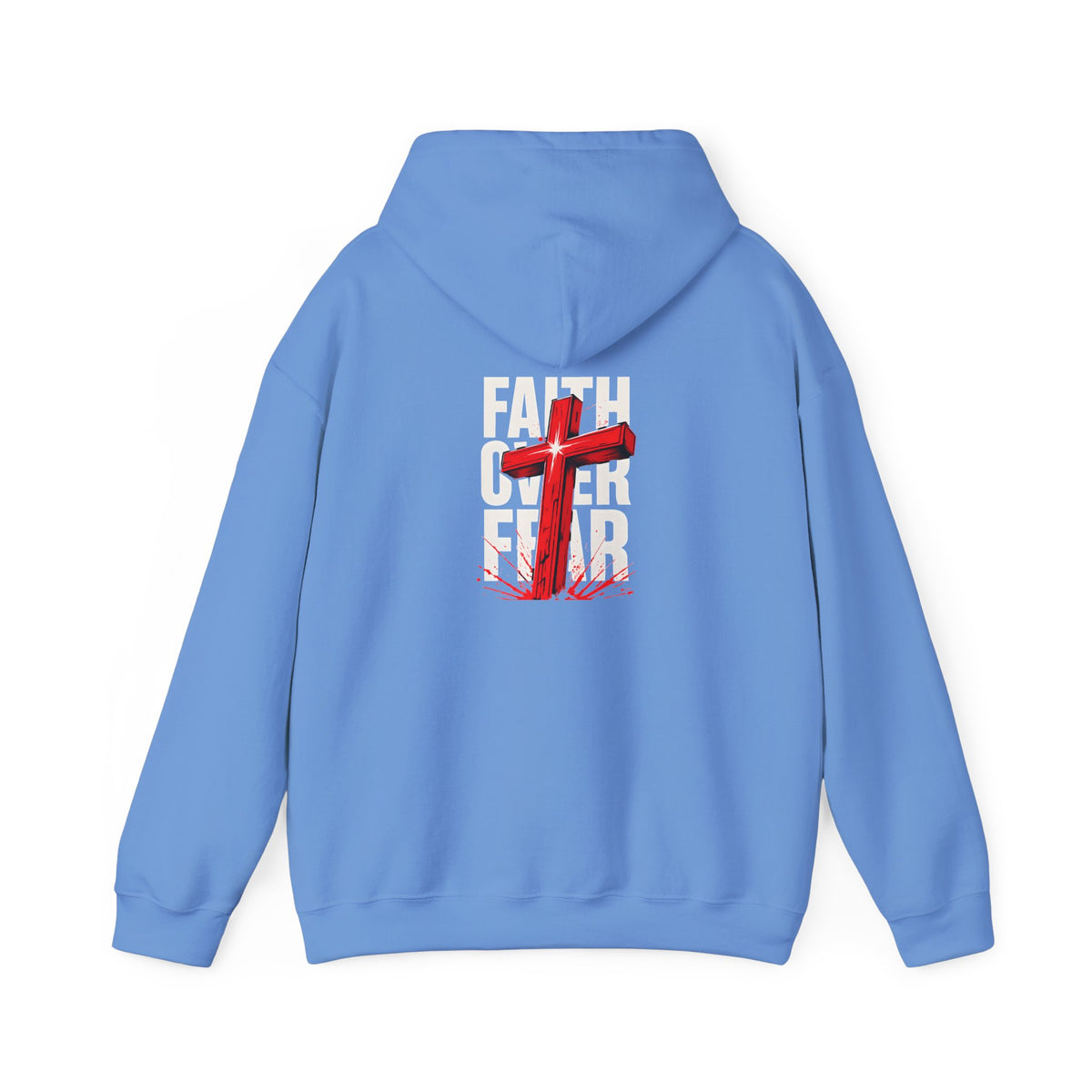 Faith Over Fear Hooded Sweatshirt - Unisex Christian Apparel