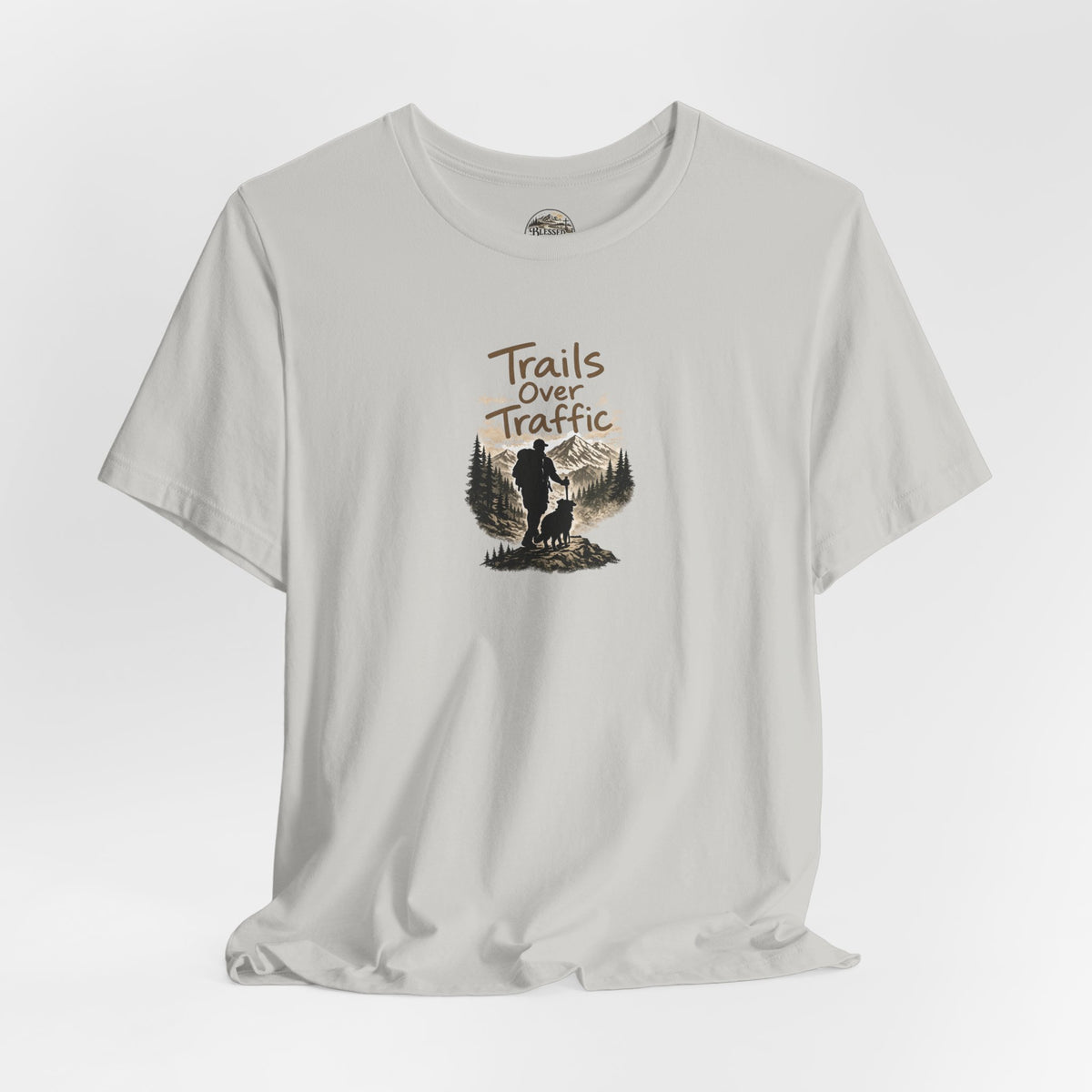 Trails Over Traffic T-Shirt — Outdoor Hiking Adventure Graphic Tee