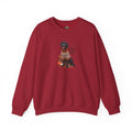 Crewneck Sweatshirt — Black Lab in Cozy Sweater "Sweater Weather" Autumn Design