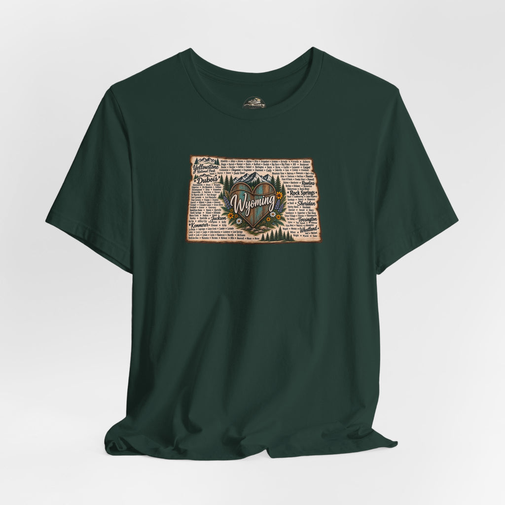 Wyoming State Outline Tee