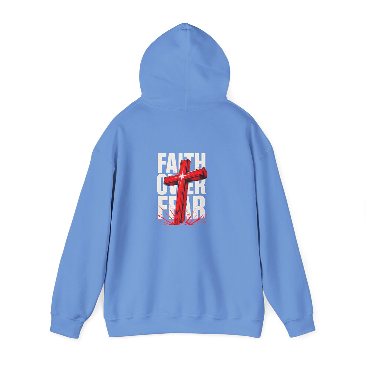 Faith Over Fear Hooded Sweatshirt - Unisex Christian Apparel