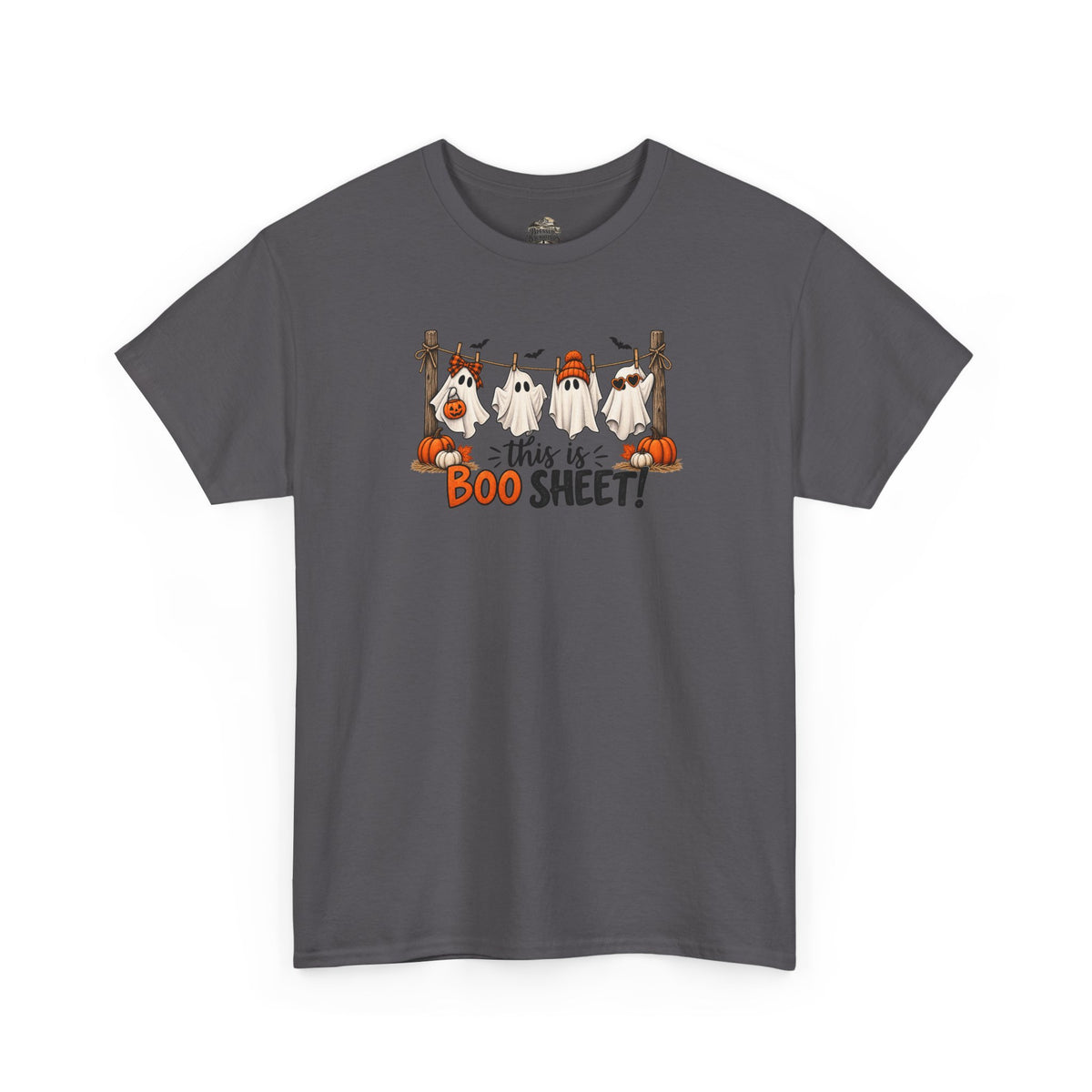 Halloween 'This Is Boo Sheet' T-Shirt – Cute Ghosts & Pumpkins Tee