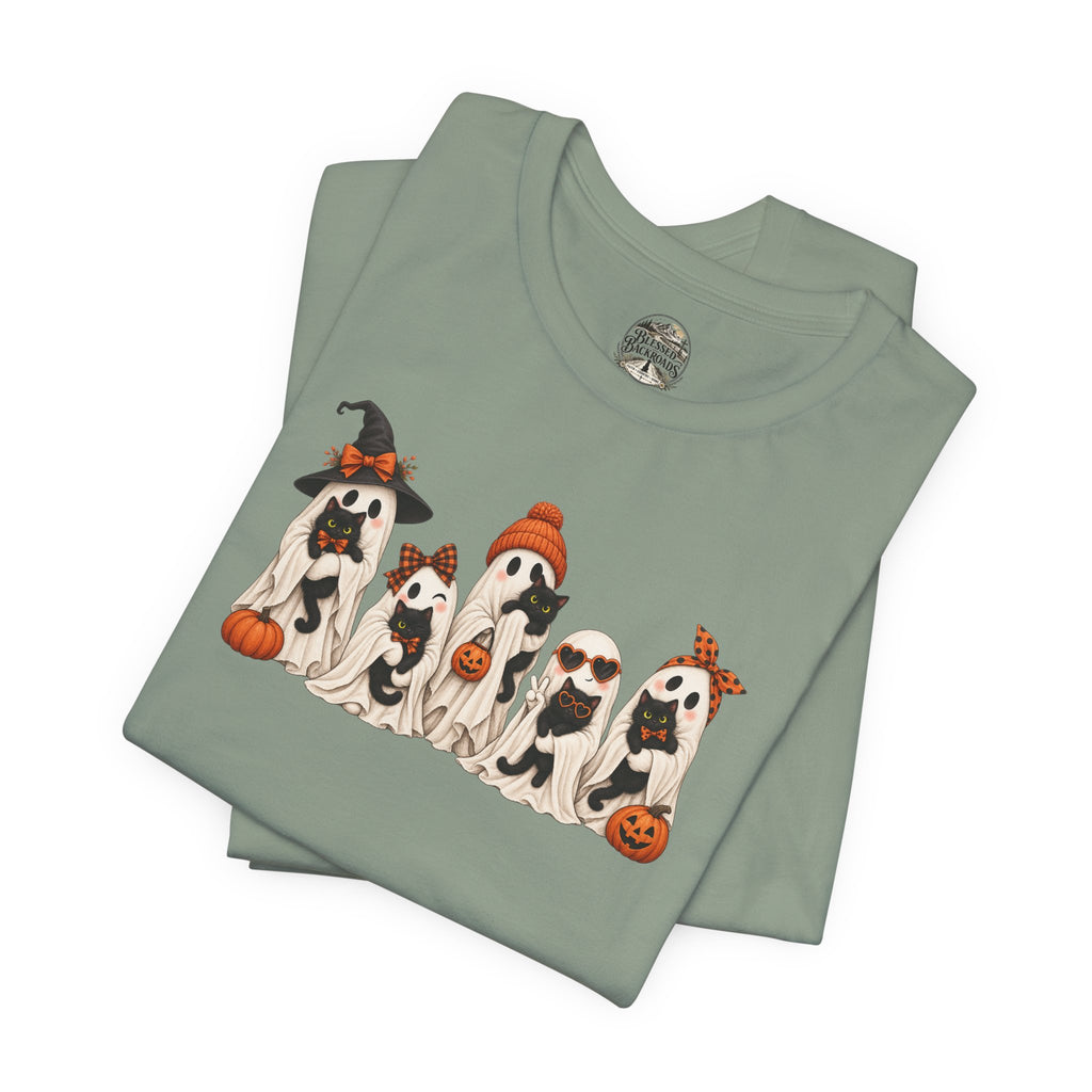 Halloween Ghost and Kittens T-Shirt