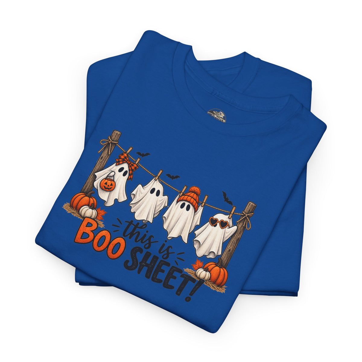 Halloween 'This Is Boo Sheet' T-Shirt – Cute Ghosts & Pumpkins Tee