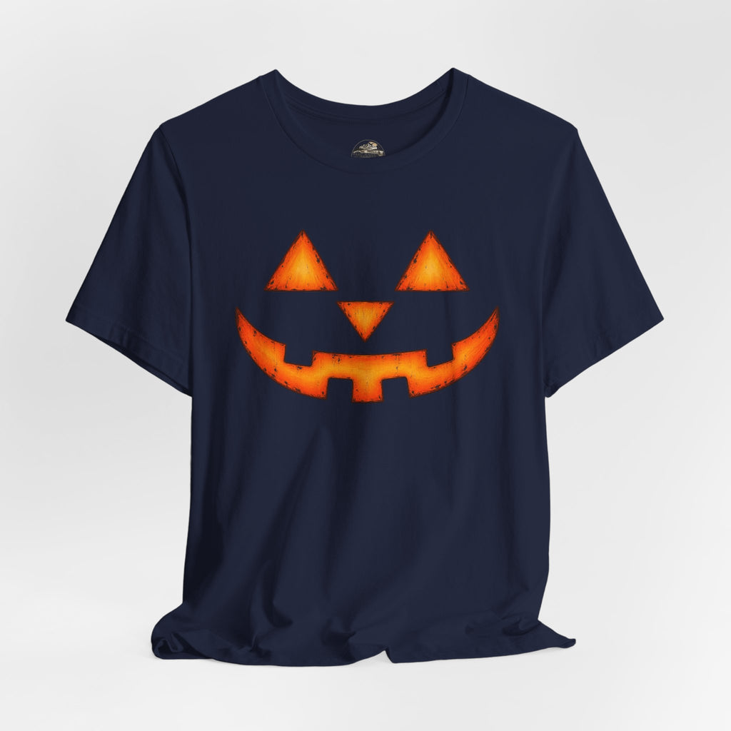 Pumpkin Jack-O'-Lantern Tee — Halloween Pumpkin Face T-Shirt