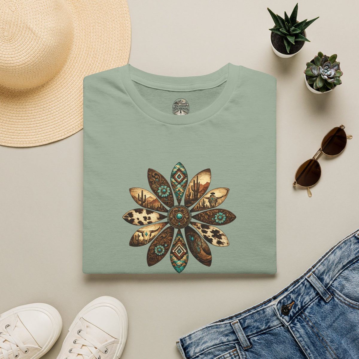 — Western Floral Graphic Tee