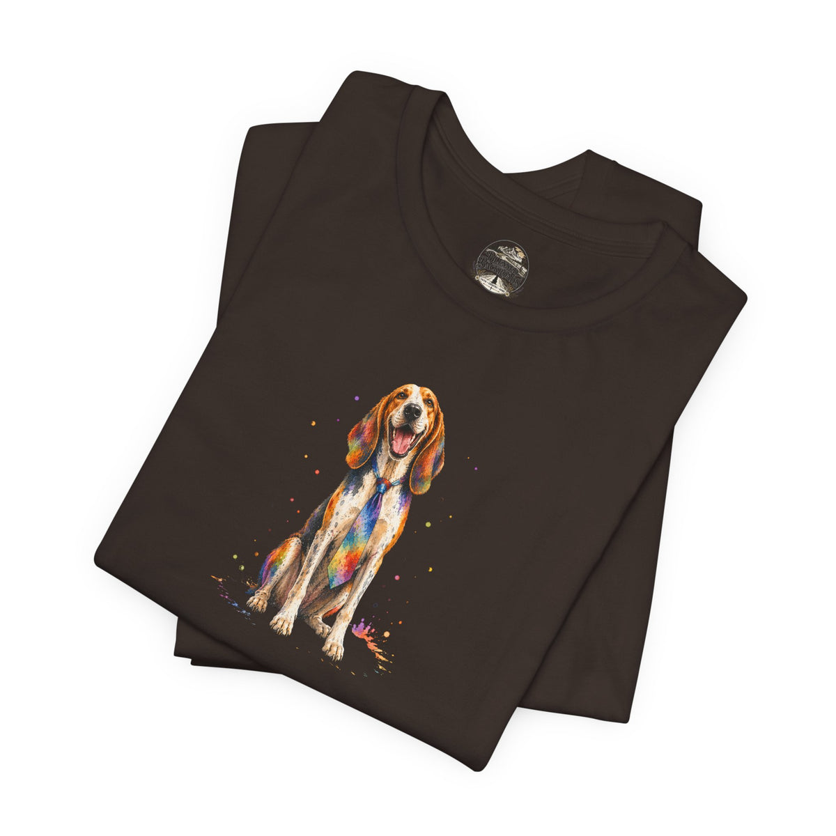 Hound Dog Watercolor T-Shirt – Colorful Dog Lover Tee