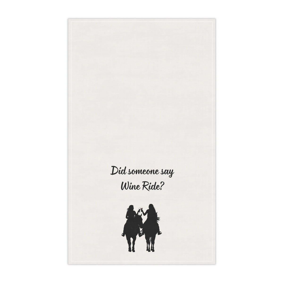 "Did someone say Wine Ride?" Cowgirl Wine Ride Tea/Bar Towels, Western Kitchen Decor, Retro Cowgirl Design, Farmhouse Towels, Kitchen Towels with Wine Theme, Vintage Tea