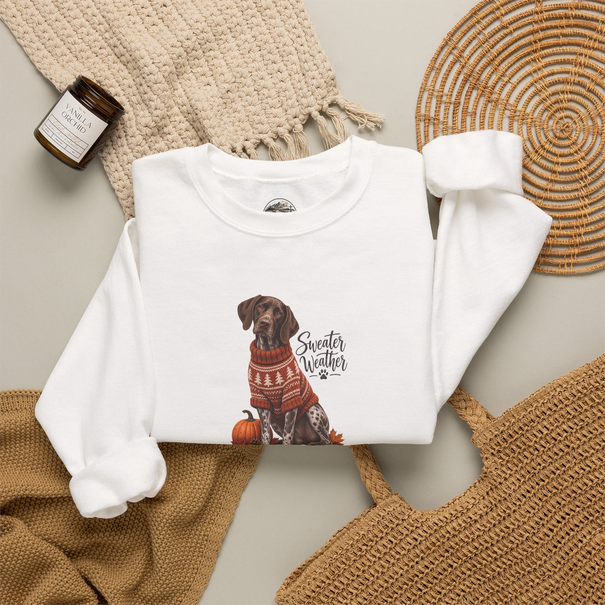'Sweater Weather' Dog Crewneck