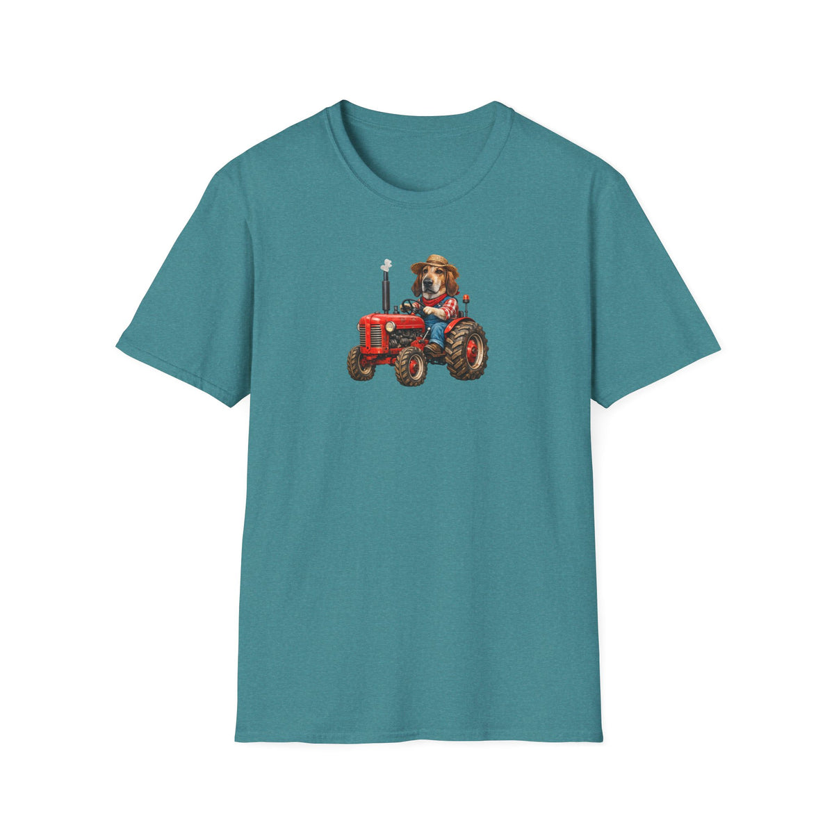 Dog on Tractor T‑Shirt — Cute Farmer Pup Graphic Tee