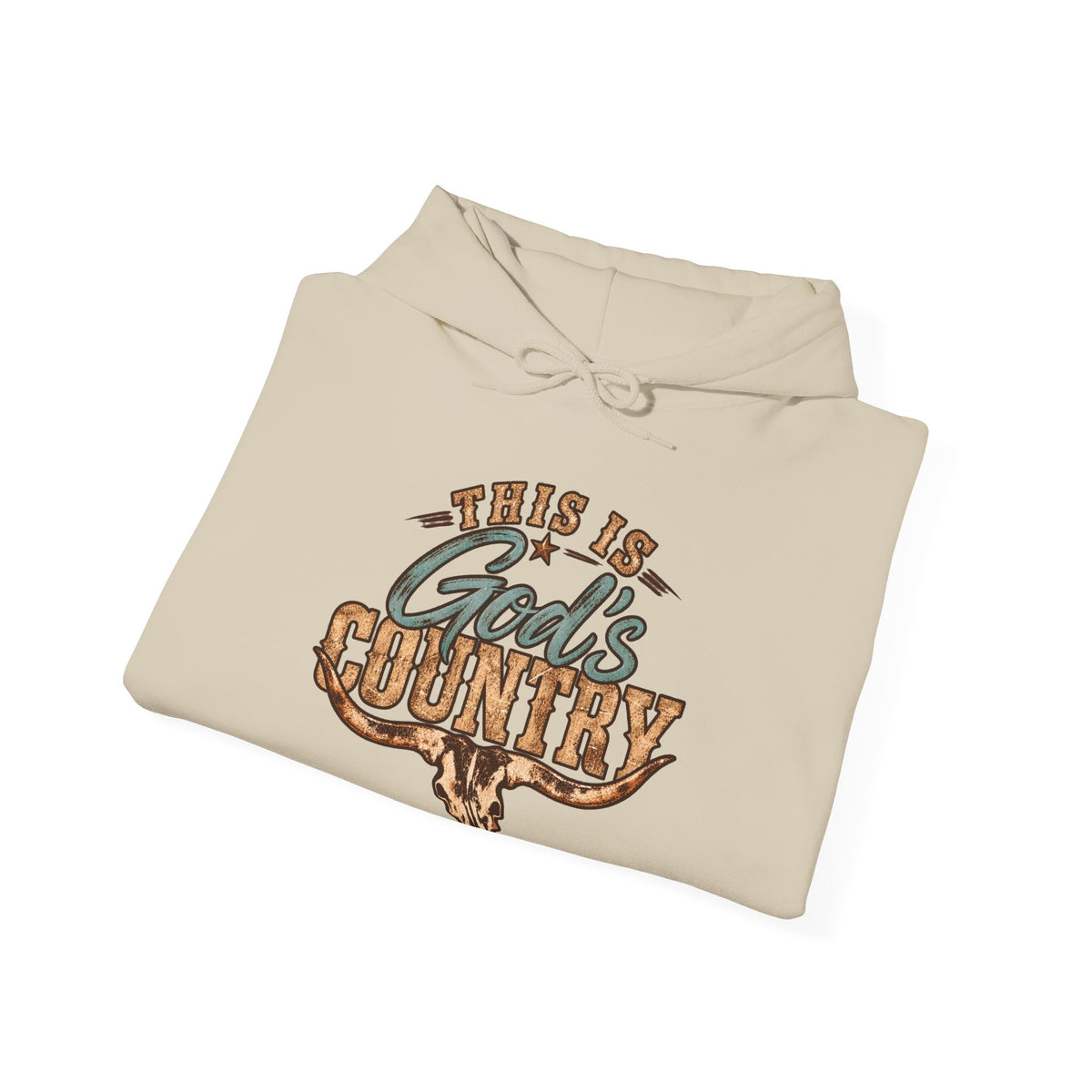 This Is God's Country Hoodie - Rustic Western Faith Pullover