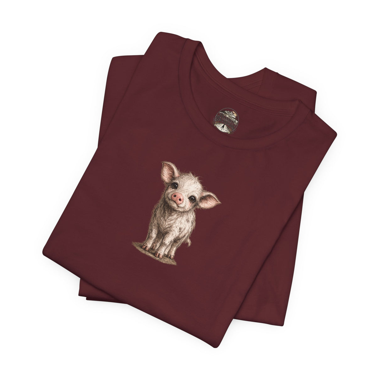Cute Piglet T-Shirt — Adorable Farm Animal Tee for Animal Lovers
