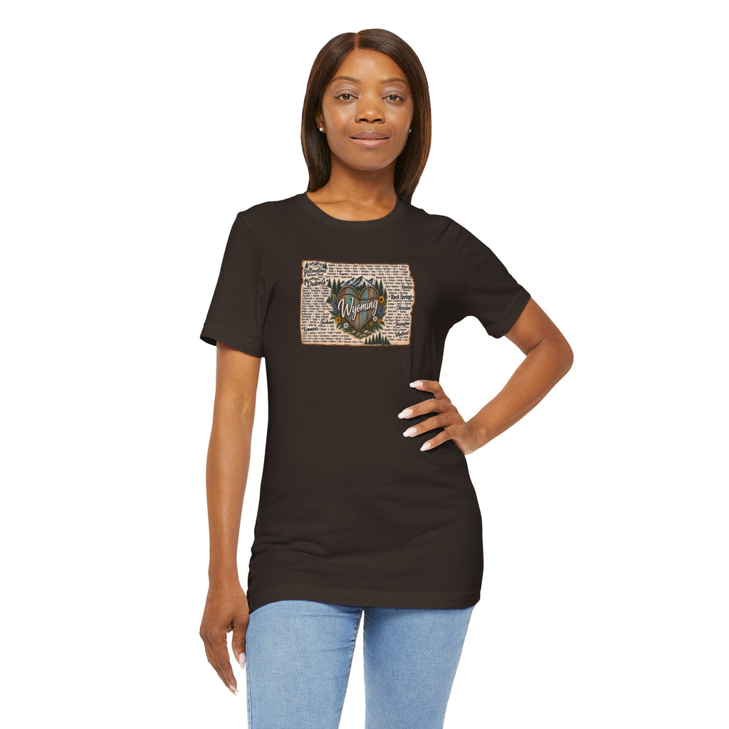 Wyoming State Outline Tee