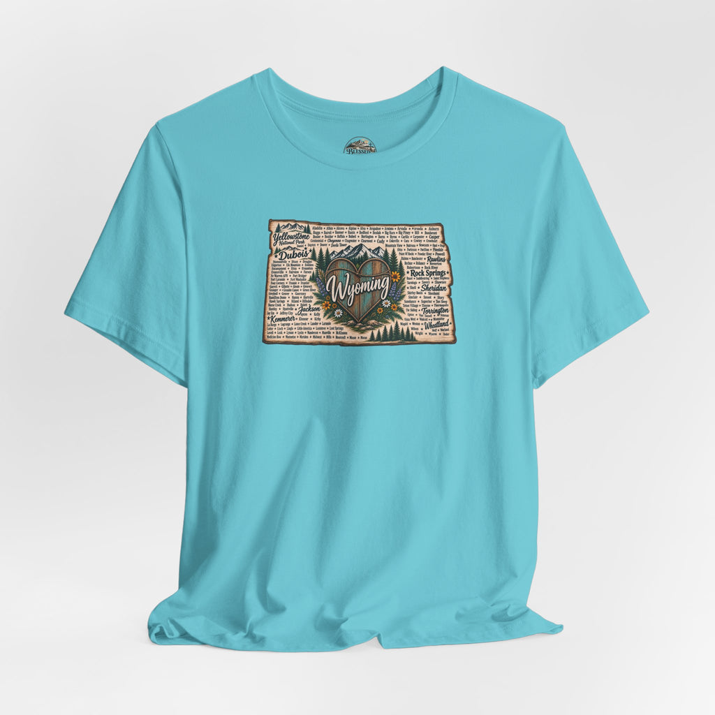 Wyoming State Outline Tee