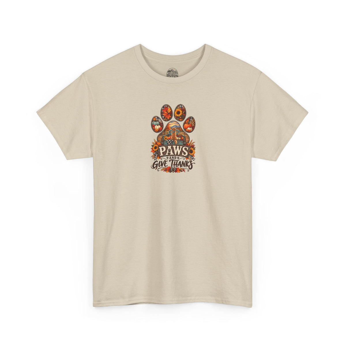 Thankful Paws Thanksgiving T‑Shirt