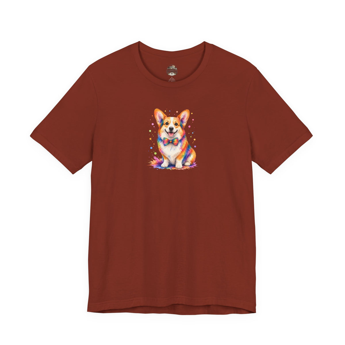 Corgi Watercolor Tee — Colorful Cute Corgi T‑Shirt