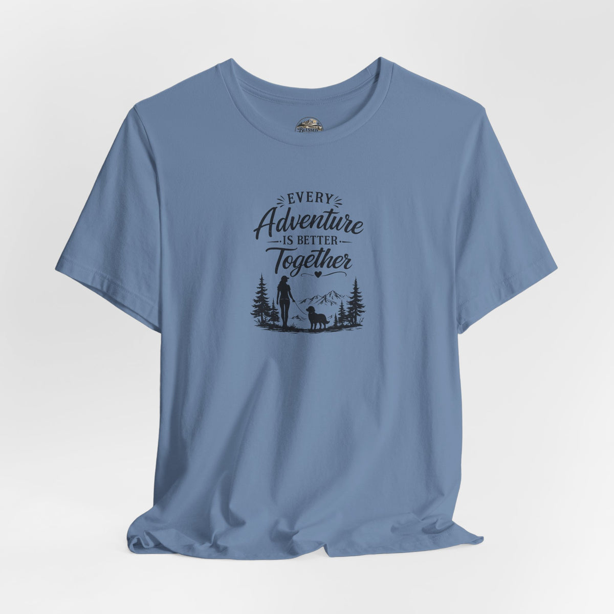 Adventure Together T-Shirt – "Every Adventure Is Better Together" Hiking & Dog Graphic Tee