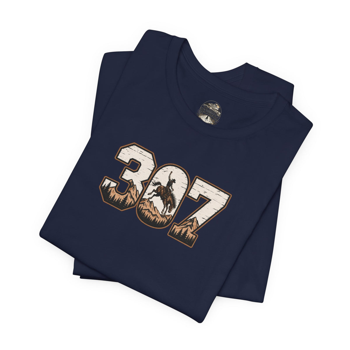 307 Wyoming Cowboy T-Shirt – Rustic Western State Pride Tee