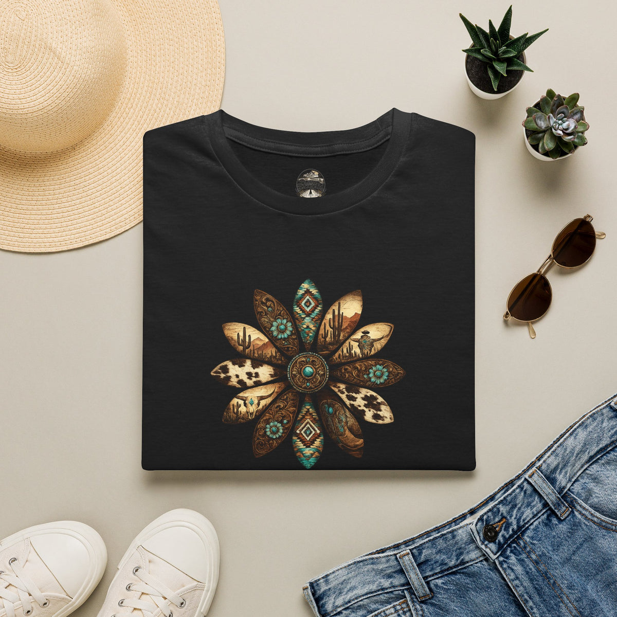 — Western Floral Graphic Tee