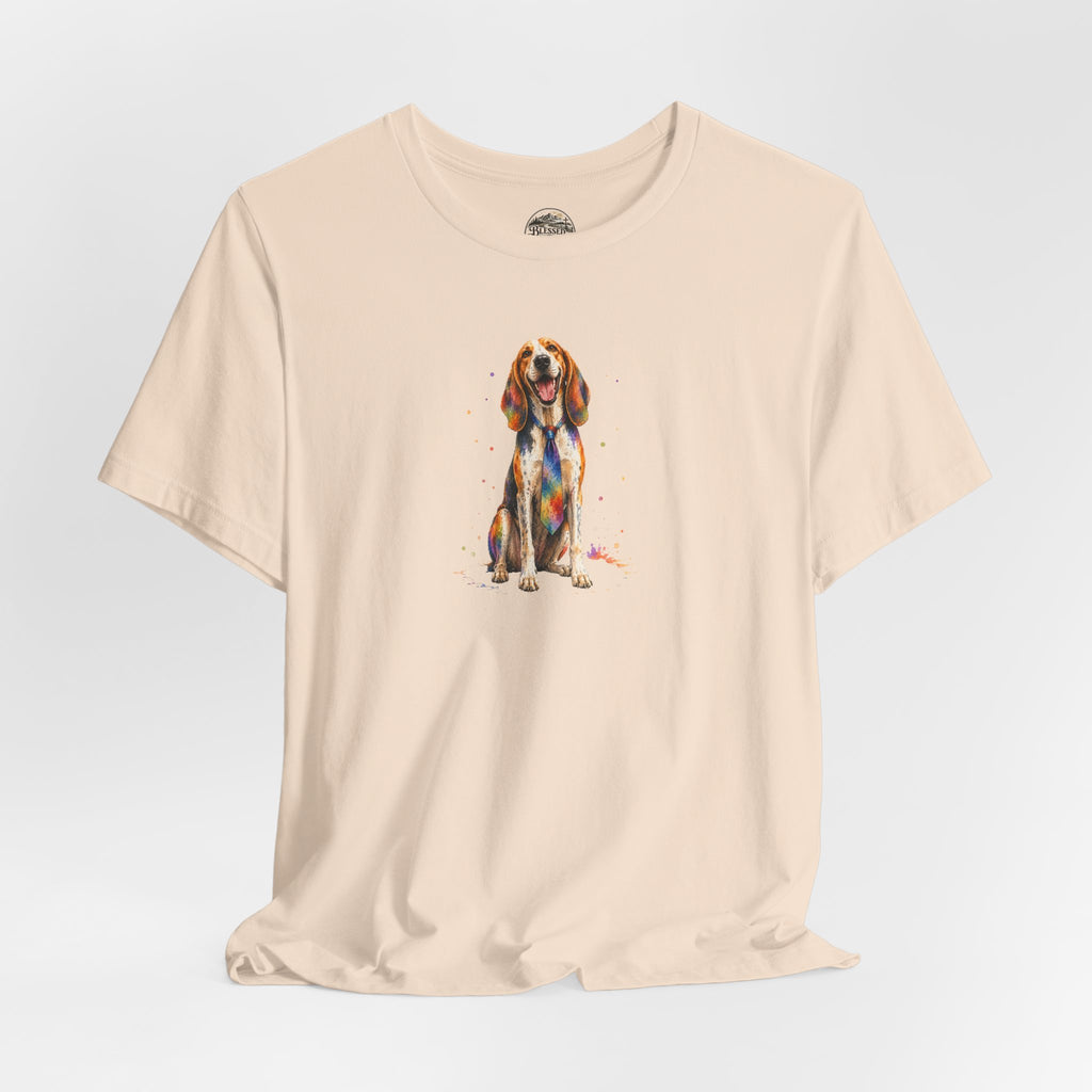 Hound Dog Watercolor T-Shirt – Colorful Dog Lover Tee