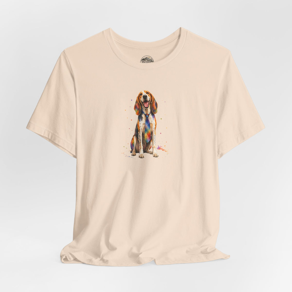 Hound Dog Watercolor T-Shirt – Colorful Dog Lover Tee