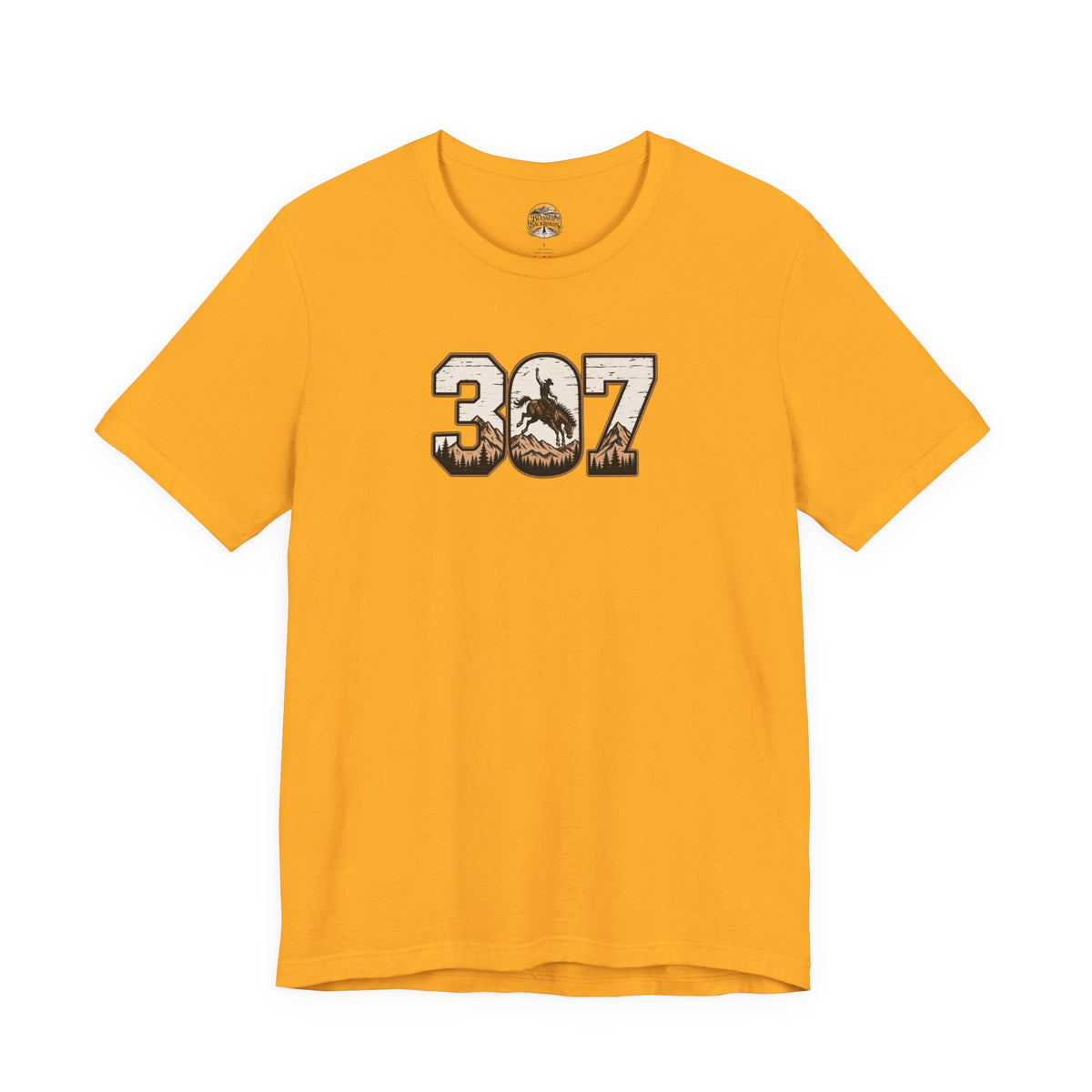 307 Wyoming Cowboy T-Shirt – Rustic Western State Pride Tee